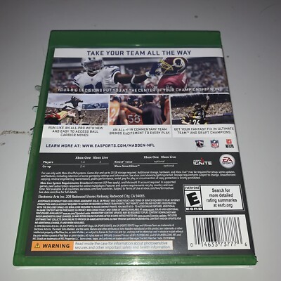 Madden NFL 17 Xbox One Used | eBay