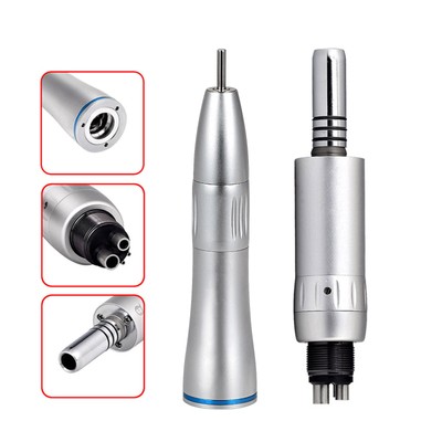 Dental Slow Low Speed Handpiece Straight Nosecone Air Motor 4-Hole NSK Style