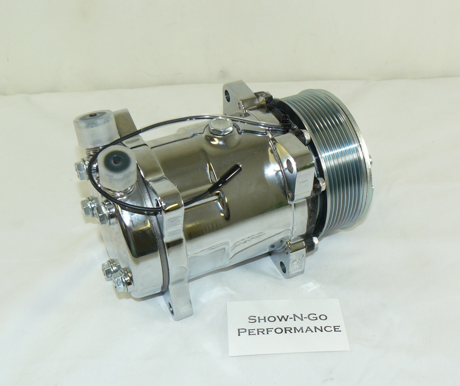 Sanden compressor 508 serpentine belt a/c air conditioning 134a Chrome Universal eBay