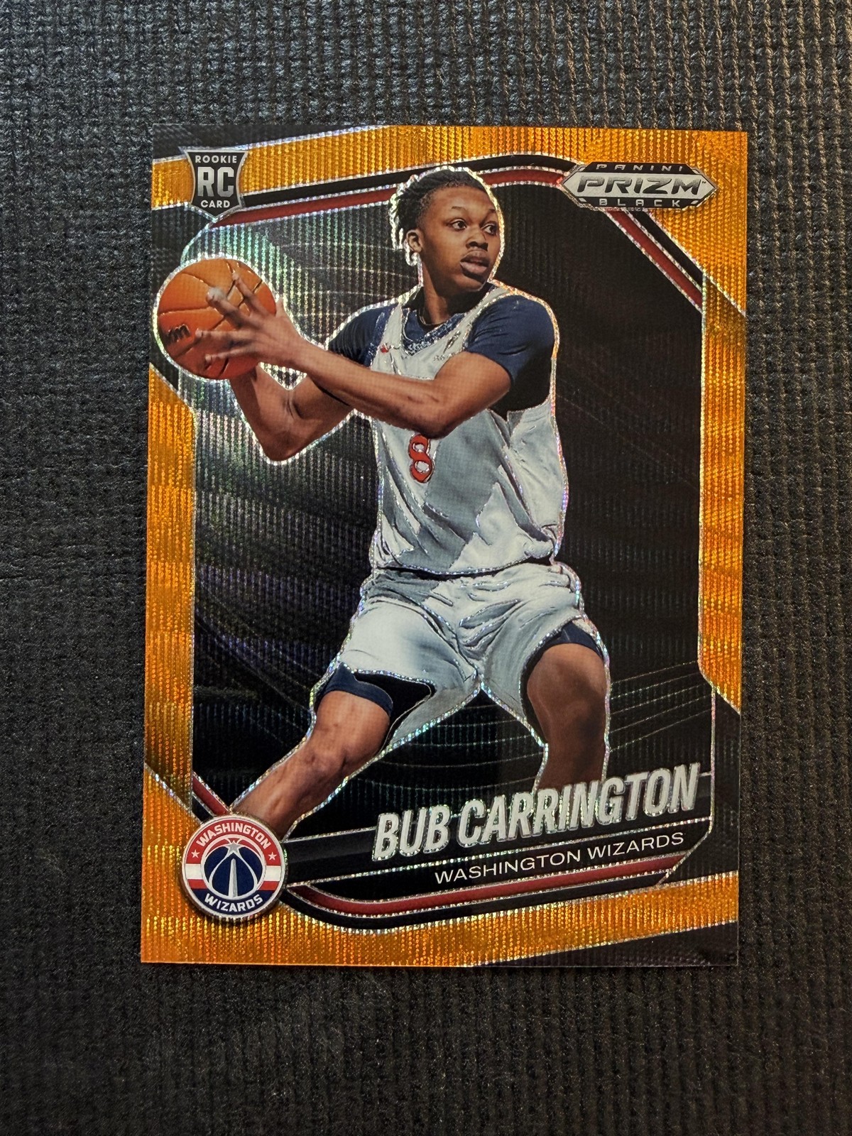 Panini 2024-25 Panini Prizm Black Bub Carrington #92 #/60 Basketball