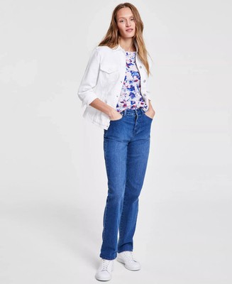 Gloria Vanderbilt Womens Amanda Jeans Size 12P Stretch Denim High-Rise NWT JAN31