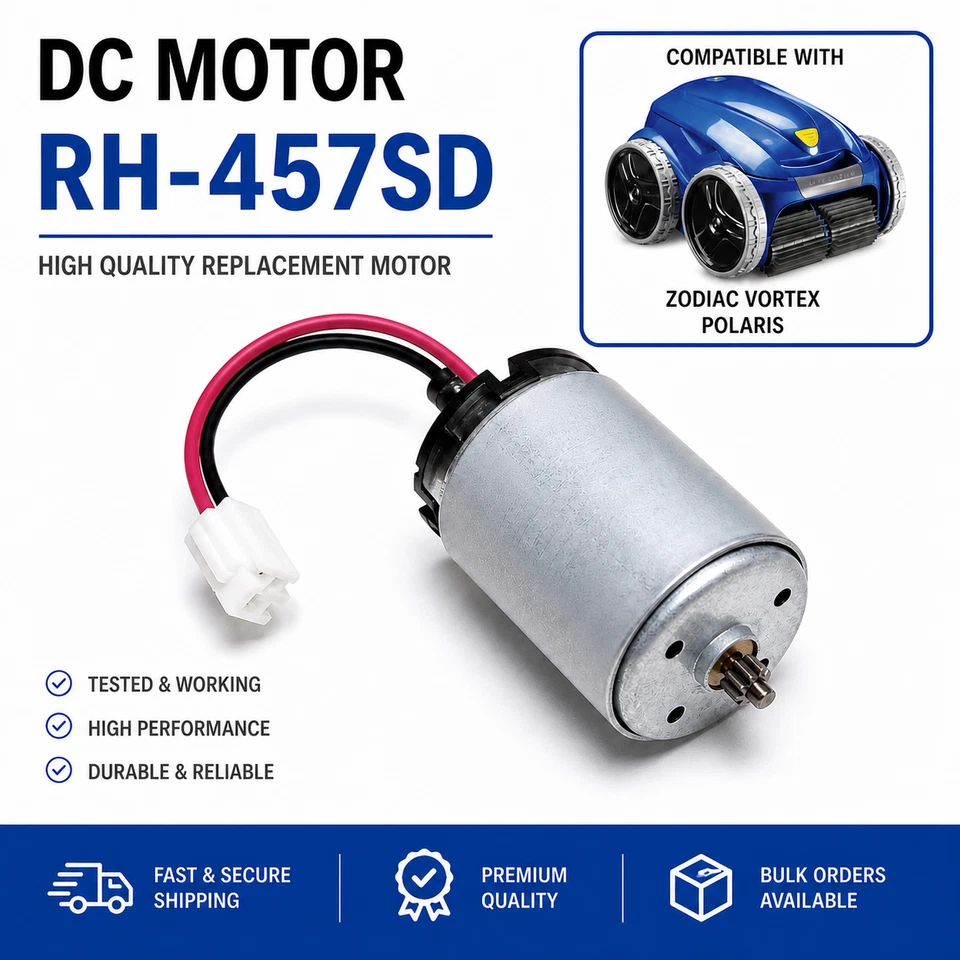 Zodiac Drive Motor 24V RH457-SD-13150R 41JFS3146 Vortex Polaris Pool Cleaner - Photo 1/4