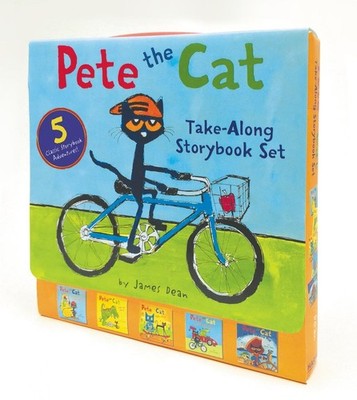 Pete the Cat Take-Along Storybook Set: A Box of 5 Books by James Dean (English)