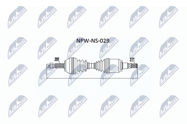 NTY Antriebswelle NPW-NS-029 Passend FüR Nissan-image