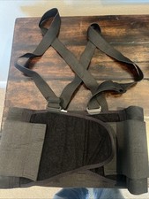 CLC 5000M Black Heavy Duty Elastic Back Support Belt Medium