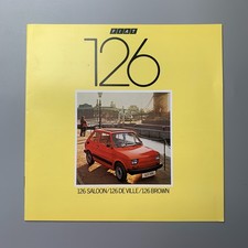 Fiat Original UK Sales Brochure 1982 126 127 Argenta Strada