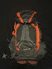Osprey Exos 38 Liter Ultralight Hiking Backpack With Detachable Hood