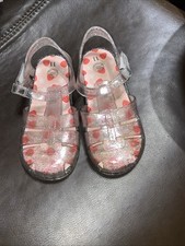 Wonder Nation Clear Jelly Sandal Shoe,Scented/Hook Loop,Toddler Girl 11
