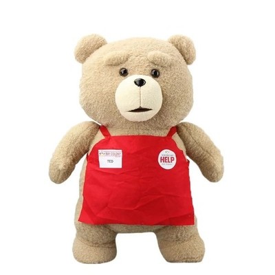 Ted 2 Movie Teddy Bear w/Apron Plush Soft Stuffed Animals Plush Toy Gift