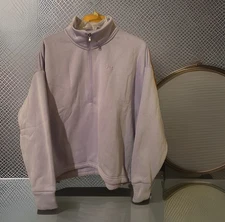 Under Armour Women's 3/4 Zip Pullover Size Large Lavender Purple Long Sleeve