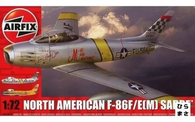 Plastic Model Kit 1/72 North American F86F E M Sabre Build Kit Highly Detailed