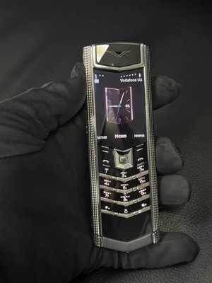 Vertu Signature S Clous de Paris Silber