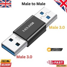 USB 3.0 A male to male Converter Adapter Connector Joiner Cable Coupler UK