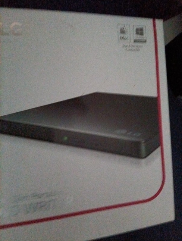 Portable DVD Writer - LG Ultra Slim GP65NB60