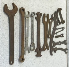 Wrenches Lot of 15 Many Brands and Styles - Welders ART Supplies Cast & Pressed