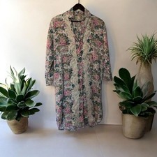 Vtg Victoria's Secret Nightgown Women Small Floral Lace Cottage Boho Gold Label