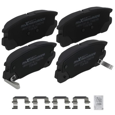 2 Pairs Front Ceramic Brake Pads Kit for Chevrolet Captiva Sport 2012-2015 D1275