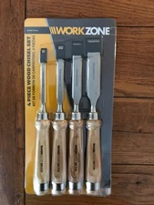 Aldi WorkZone 4 Piece Wood Chisel Set~.31.51.71.94 Paul Sellers - New