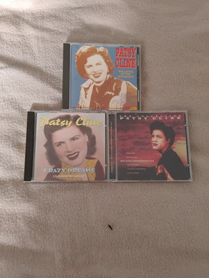3x Patsy Cline CD Bundle - The Collection, Crazy Dreams, Walking After Midnight