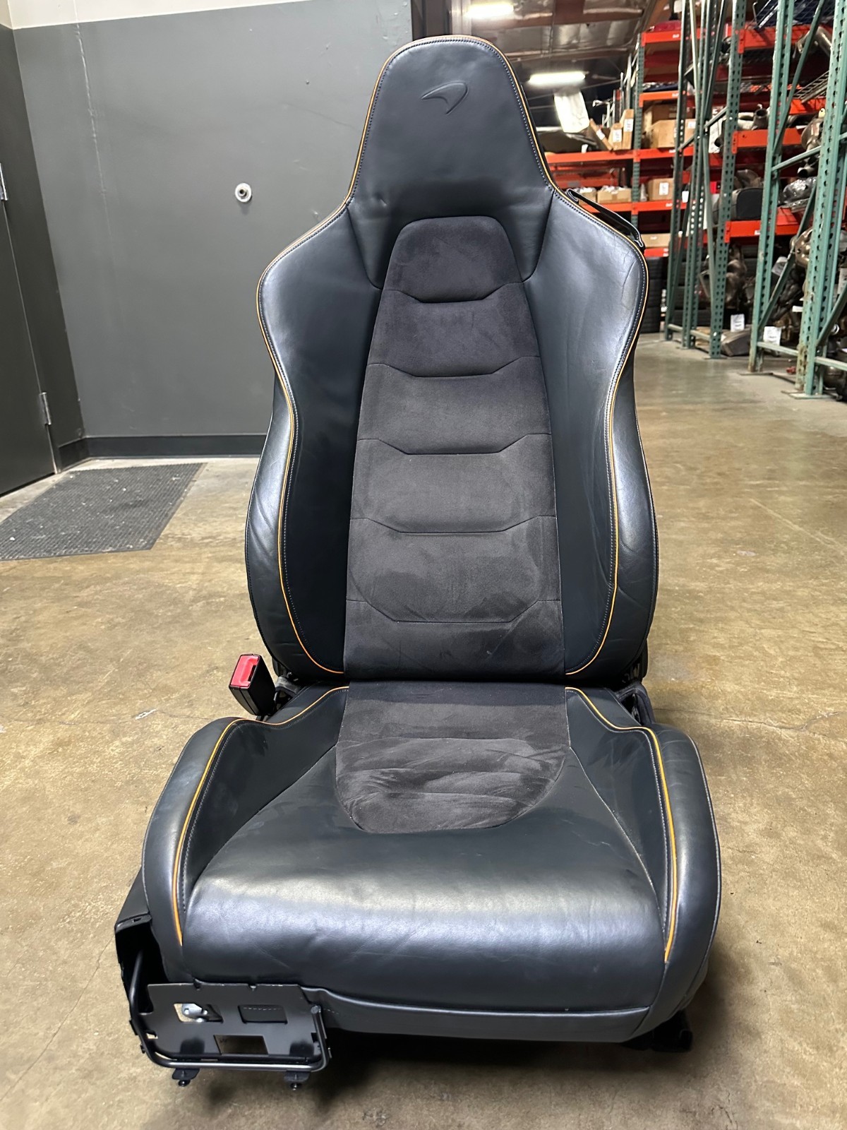 Mclaren MP4-12C, LH, Left, Front Seat, Black/Orange Piping, Used