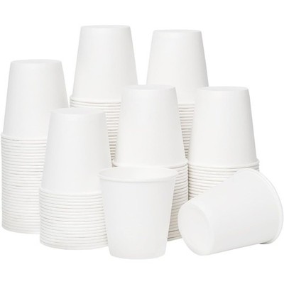 Disposable 3 oz Paper Cups for Bathroom Mouthwash Coffee and Beverage Use