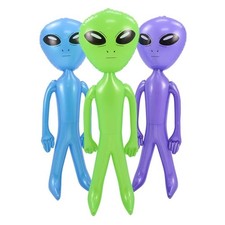 Giant Inflatable Alien Blow Up Toy Green 54.5 Inch NEW