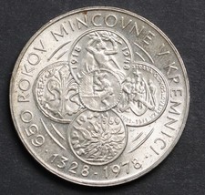 1978 Czechoslovakia 50 Korun -Kremnica Mint -    Silver Coin KM# 91 Unc