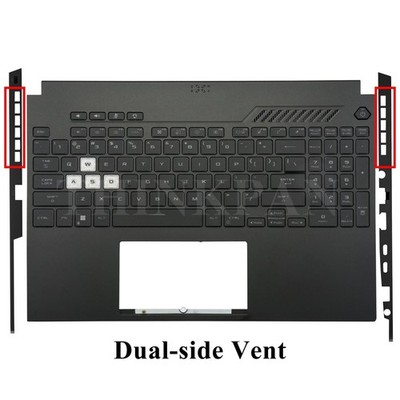 For ASUS TUF Gaming FA507 FX507 Palmrest Backlit Keyboard Dual-side Vent US