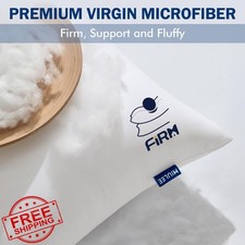 MIULEE 2 Pack 12x20 Throw Pillow Inserts Virgin Fiber Filling Couch Sofa