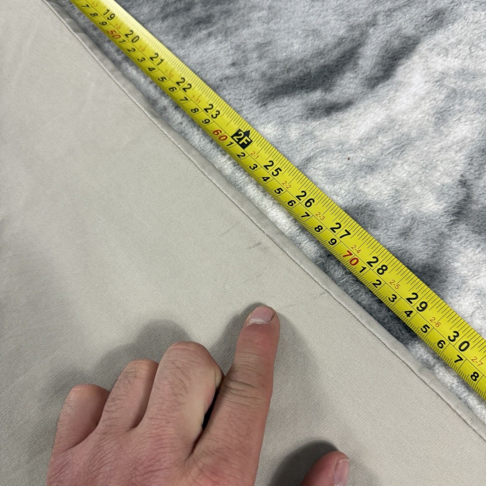 Vintage Yves Saint Laurent YSL Y2K Straight Fit Beige Sz 40 x 32 Chino Trousers image 8