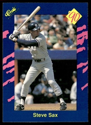 1990 Classic Blue Steve Sax New York Yankees #149