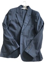 Boys 2 Piece Navy Blue Suit Cat Jack Size 12 Jacket And Dress Pants