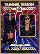 Kelsey Plum 2025 Panini Donruss WNBA Tunnel Vision #3 Los Angeles Sparks