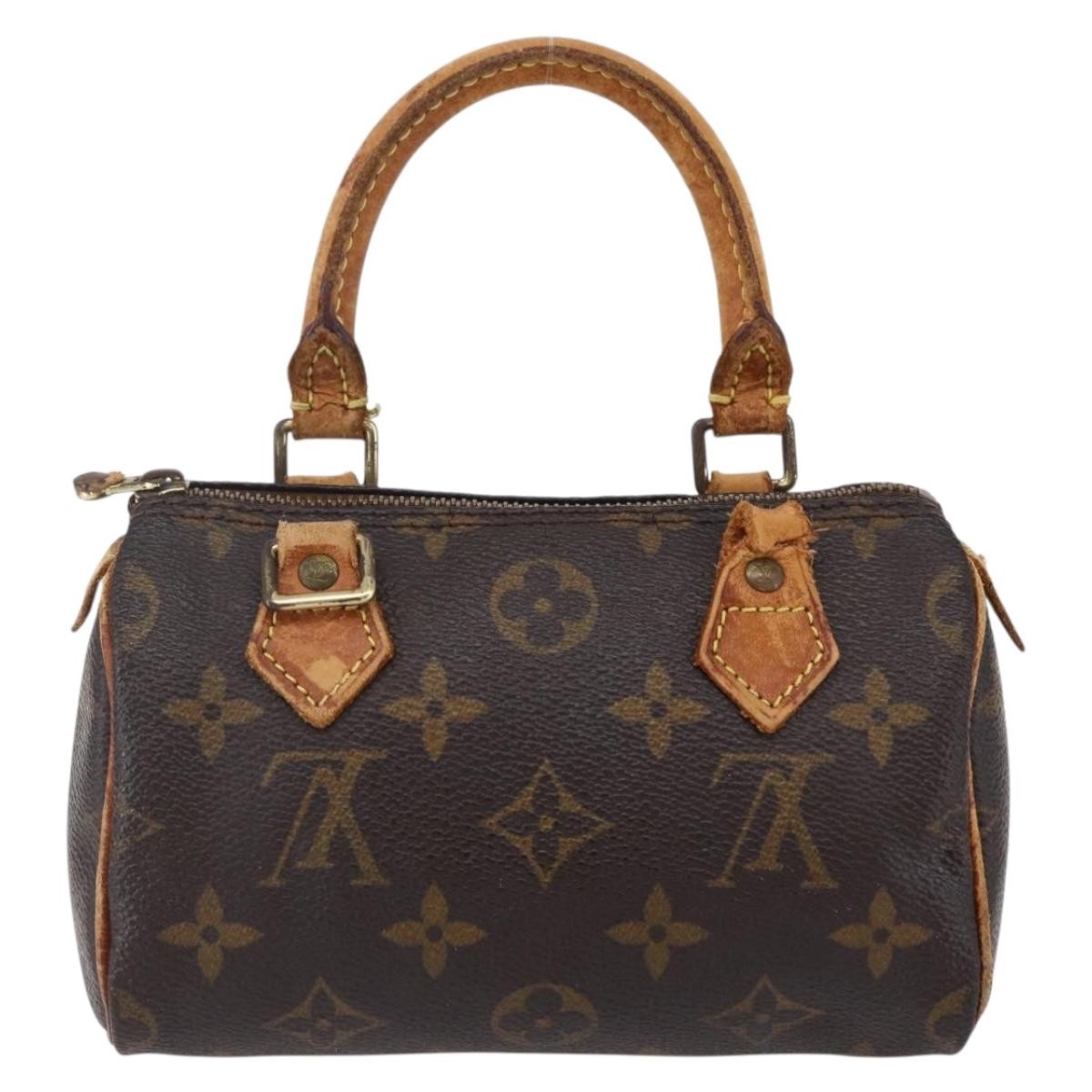 LOUIS VUITTON Monogram Mini Speedy Hand Bag M41534 LV Auth 151165