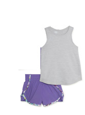 Athletic Works Girls Tank/Running Short, 2-Piece Active Set, Size M --Z8--