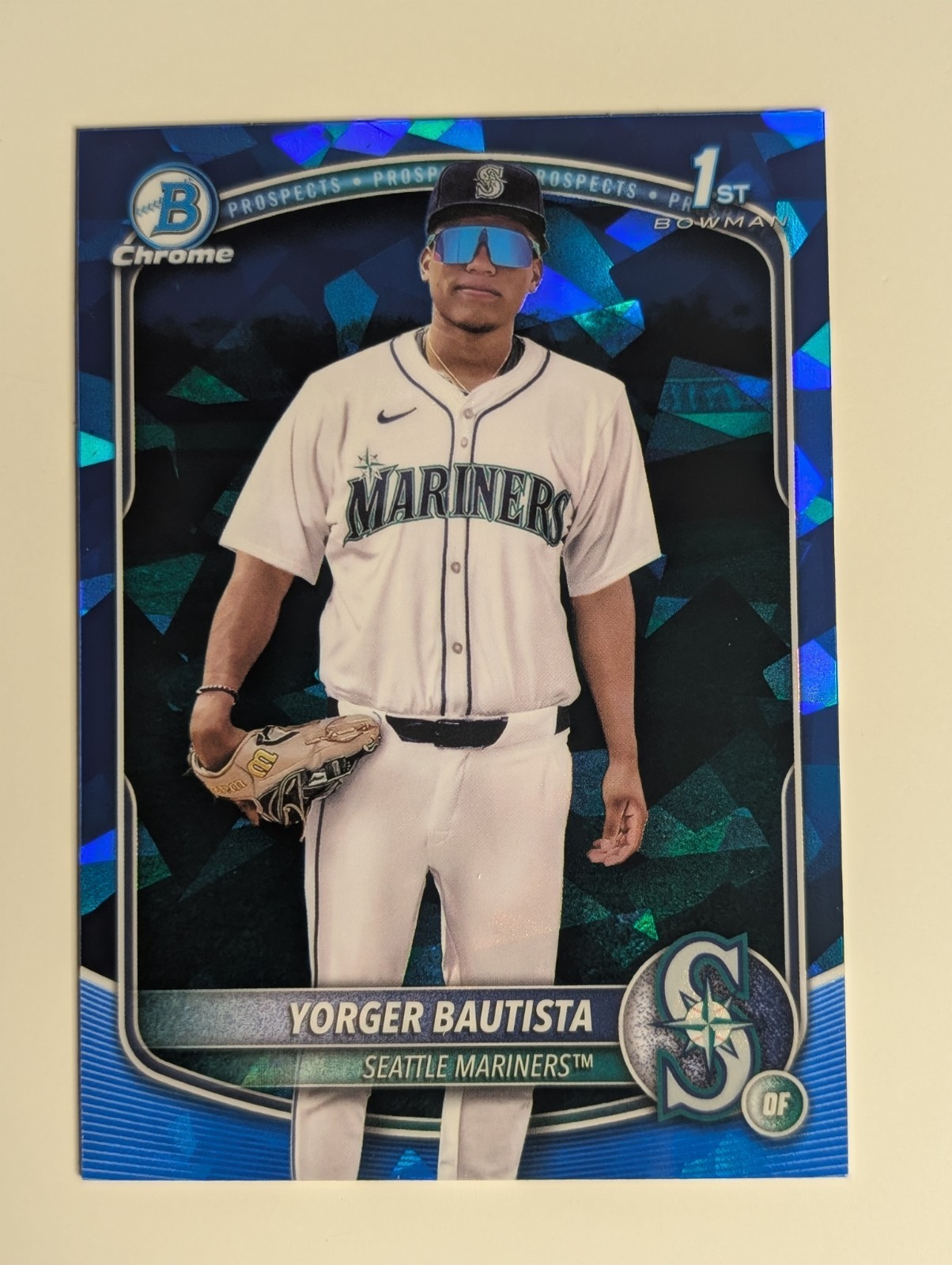 Yorger Bautista 2025 Bowman Chrome Sapphire 1st Bowman Seattle Mariners
