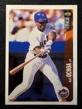 1996 Collector's Choice #618 Alex Ochoa New York Mets Rookie Baseball Card RC. rookie card picture