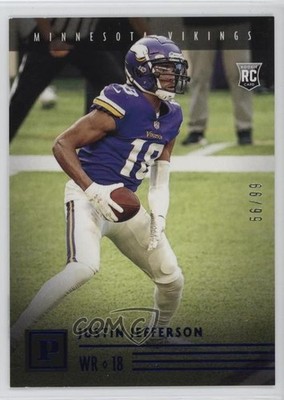 2020 Panini Chronicles Panini Blue 56/99 Justin Jefferson #PA-23 Rookie RC 8mm