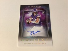 2023 Panini Origins Jaren Hall Auto RC #RAJHA Vikings Rookie
