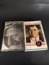 Robert Palmer Cassette Tape Riptide Heavy Nova Lot Of 2 Vintage Music Media