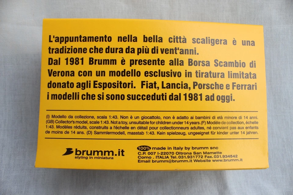 Brumm, Porsche 550RS spyder 1956 Ecurie Francorchamps, 1/43, limited edition  - Immagine 4 di 4