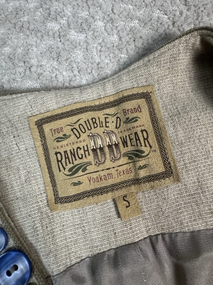 Colete Western Vintage Feminino Double D Ranch Wear Aberto com Botões Frontais Pequeno - Imagem 2 de 4