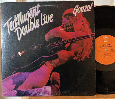 Ted Nugent Double Live Gonzo Vinyl LP Epic KE2 35069 Cat Scratch Fever 1st Press