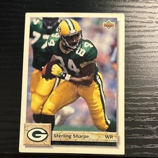 1992 Upper Deck Sterling Sharpe #252 Green Bay Packers NFL Football Card