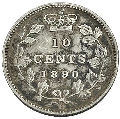 1890 Canada 10 Cents — photo from the most recent tracked eBay sale