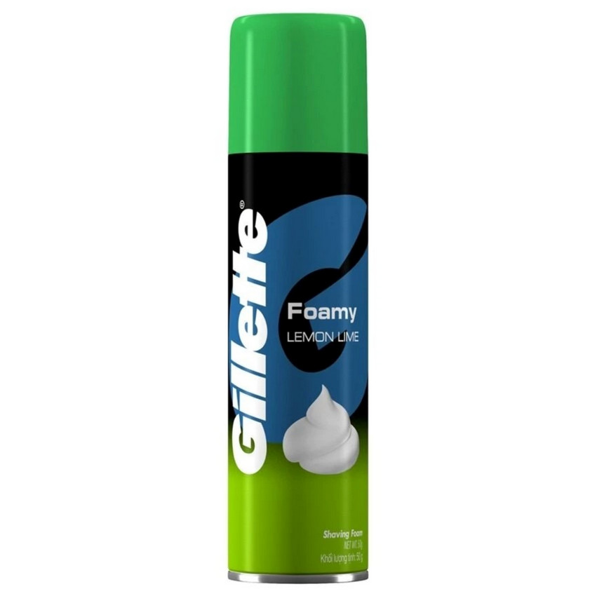 Gillette Foamy Lemon Lime Shaving Foam 50g &ndash; Smooth Citrus