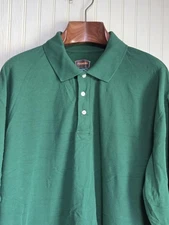The Foundry Supply Co Polo Shirt Mens 2XL Green Short Sleeve Pique Big & Tall