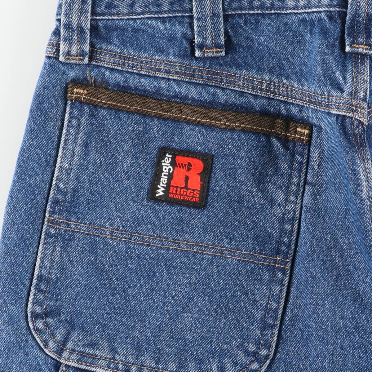 Used Wrangler RIGGS WORKWEAR denim painter pants men's size W34 thumbnail 3
