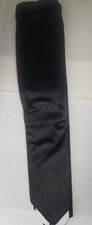 New Pair of Black Satin Opera Length Gloves Still in Packaging Sleeve