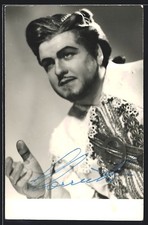 Ansichtskarte Opernsänger Carlo Cossutta im Kostüm, mit original Autograph 